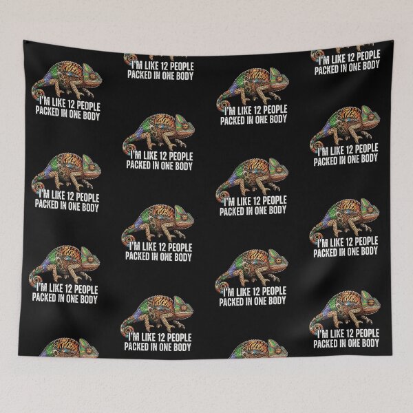 Item preview, Patchwork Chameleon "I'm Like 12 People Packed in One Body"  designed and sold by DMNindustries.