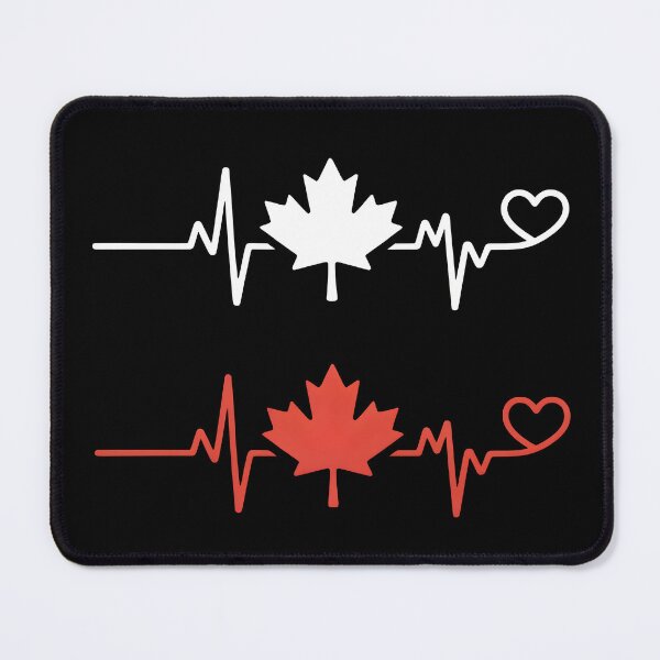 Item preview, Heartbeats in the shape of the Maple Leaf Canada designed and sold by Paper Drip.