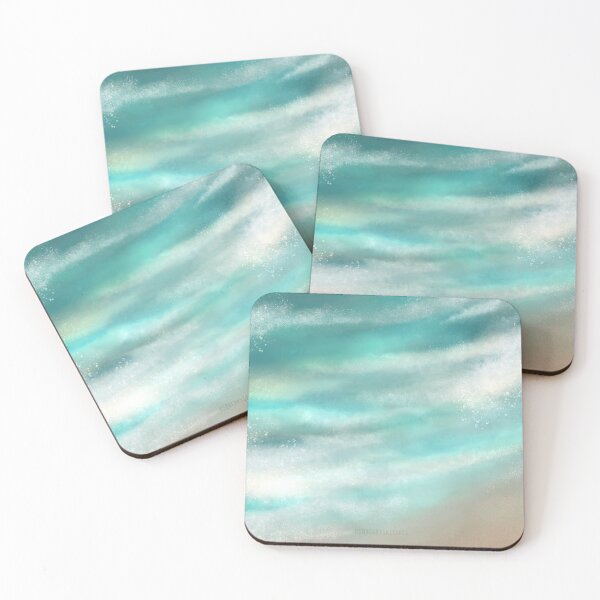 Item preview, Vertical Ocean Waves Digital Art designed and sold by SqueakySketches.