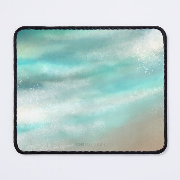 Item preview, Vertical Ocean Waves Digital Art designed and sold by SqueakySketches.