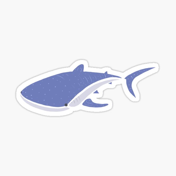 Item preview, Blue Minimalist Whale Shark designed and sold by _Jelly_Jungle_.
