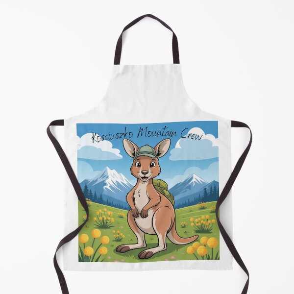 Item preview, Kangaroo Hiking Kosciuszko Mountain Crew Australia Wildlife Carton designed and sold by DesignLab13.