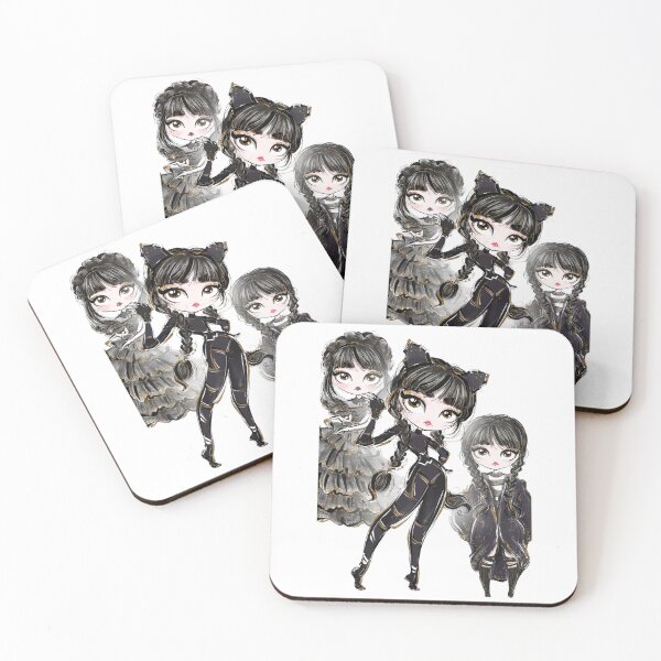 Item preview, Wednesday Addams Gold Goth Glamour Trio designed and sold by lojadpop.