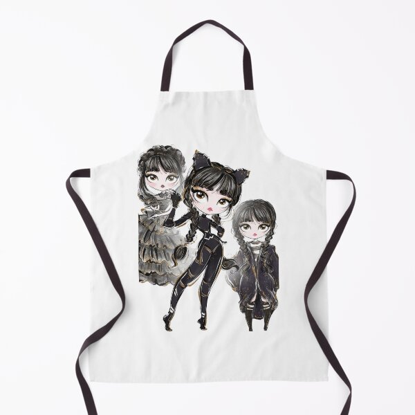 Item preview, Wednesday Addams Gold Goth Glamour Trio designed and sold by lojadpop.