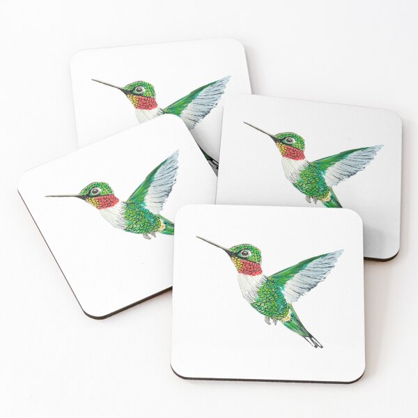 Item preview, Ruby Throated Hummingbird in Flight designed and sold by TheArtyOne11.