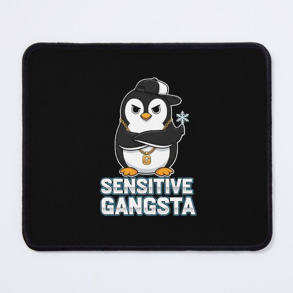 Item preview, "Sensitive Gangsta" - Funny Penguin Graphic designed and sold by DMNindustries.