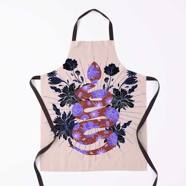 Item preview, Boho floral snake - terracotta and purple designed and sold by Home Cyn Home.
