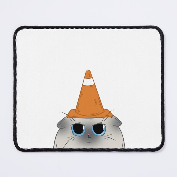 Item preview, Cat with traffic cone hat designed and sold by vintagejudy.