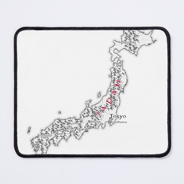 Item preview, Fantasy Map of Japan with Cities and Geographic Landmarks designed and sold by Inkarto-Maps.