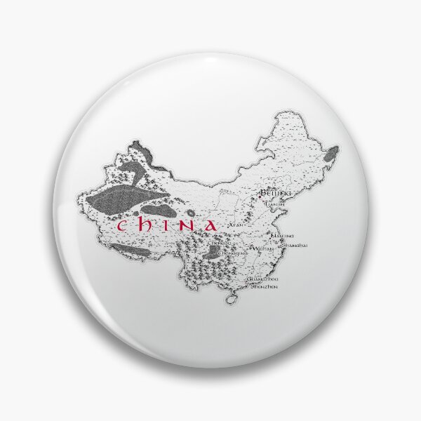 Item preview, Fantasy Map of China with Cities and Geographic Landmarks designed and sold by Inkarto-Maps.