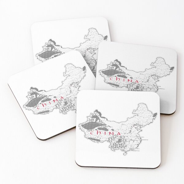 Item preview, Fantasy Map of China with Cities and Geographic Landmarks designed and sold by Inkarto-Maps.