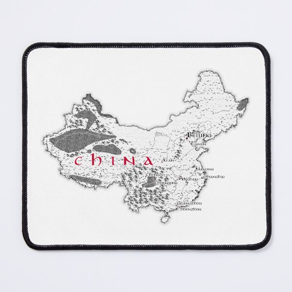 Item preview, Fantasy Map of China with Cities and Geographic Landmarks designed and sold by Inkarto-Maps.