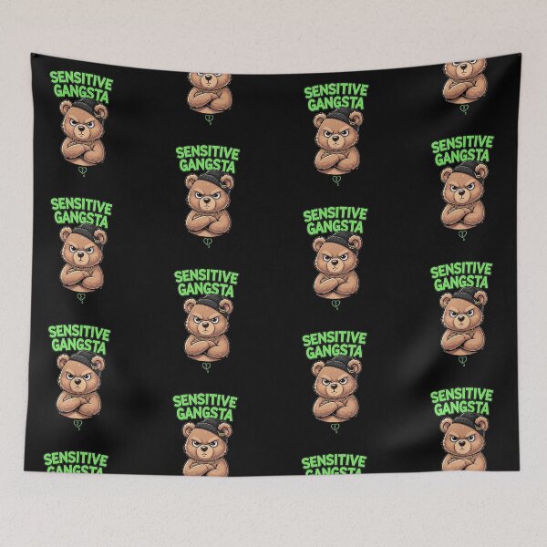 Item preview, "Sensitive Gangsta" - Teddy Bear Edition designed and sold by DMNindustries.