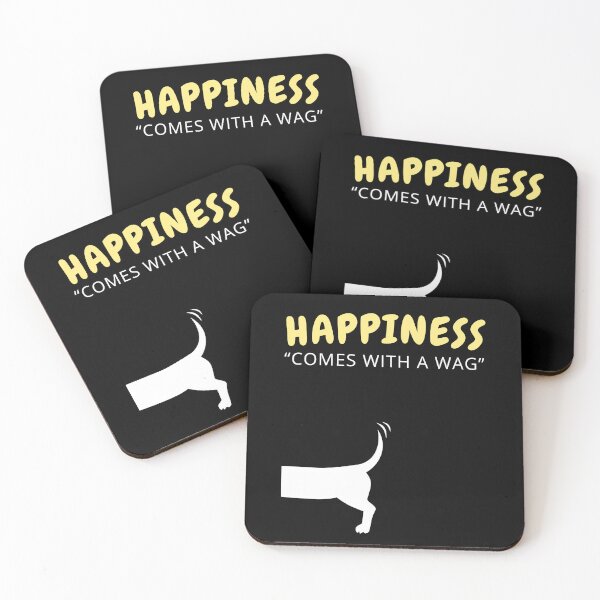 Item preview, Funny Dog Lover - Happiness Comes With A Wag designed and sold by WGBTee.