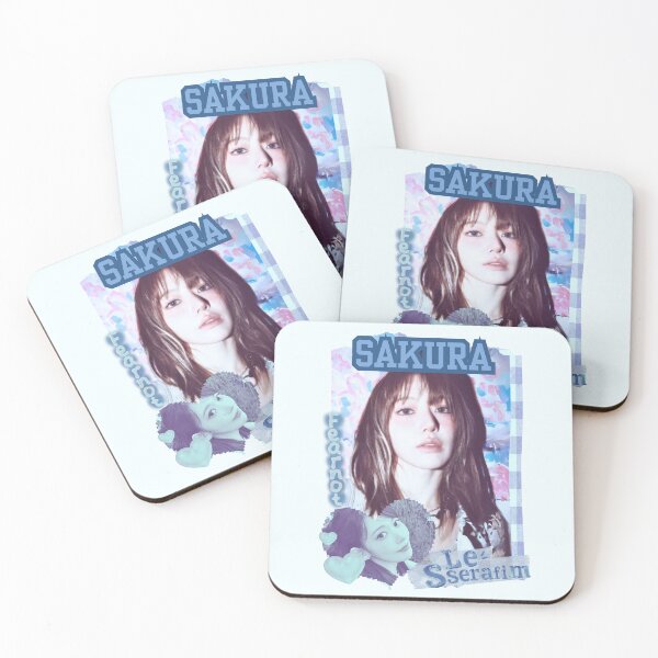 Item preview, Le Sseraf1m Sakura FEARNOT (피어나) Kpop Girl Group Fearless Blue Classic Design Collage  designed and sold by HELL0WBELLO.