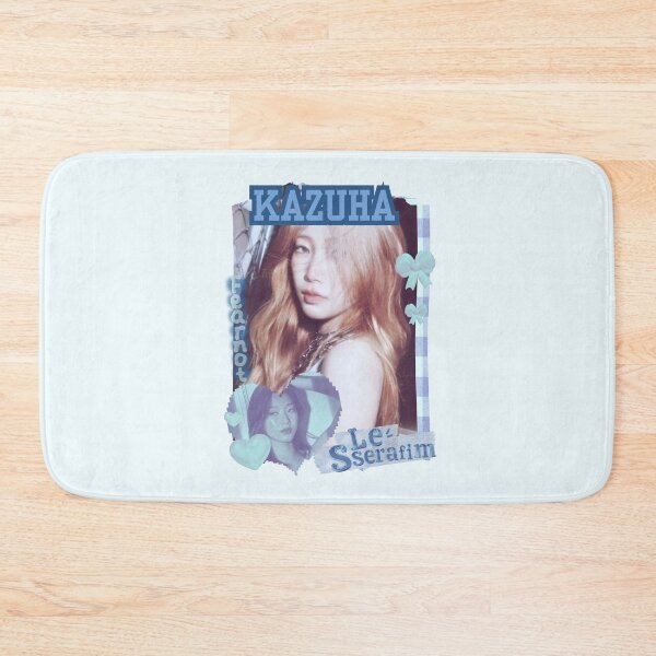 Item preview, Le Sseraf1m Kazuha FEARNOT (피어나) Kpop Girl Group Fearless Blue Classic Design Collage  designed and sold by HELL0WBELLO.