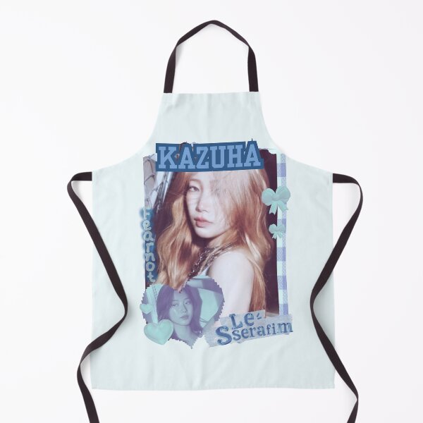 Item preview, Le Sseraf1m Kazuha FEARNOT (피어나) Kpop Girl Group Fearless Blue Classic Design Collage  designed and sold by HELL0WBELLO.