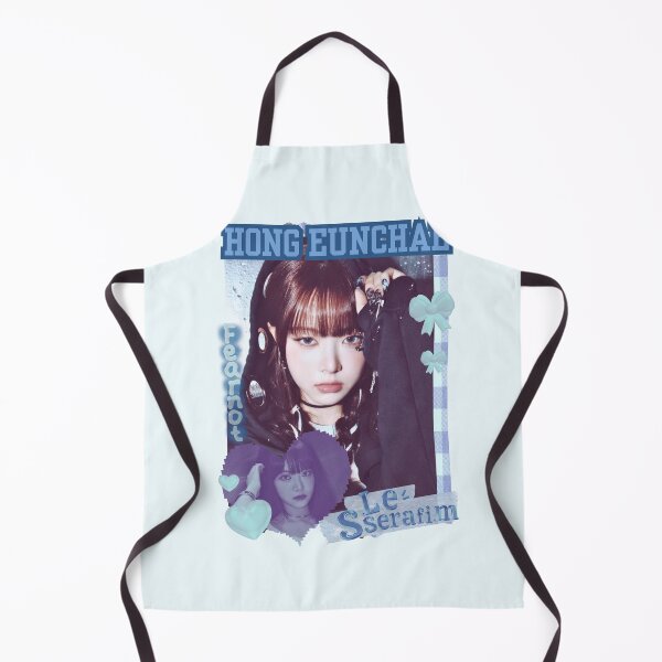 Item preview, Le Sseraf1m Hong Eunchae FEARNOT (피어나) Kpop Girl Group Fearless Blue Classic Design Collage  designed and sold by HELL0WBELLO.