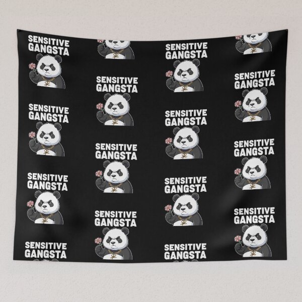 Item preview, "Sensitive Gangsta" - Panda Bear Edition designed and sold by DMNindustries.