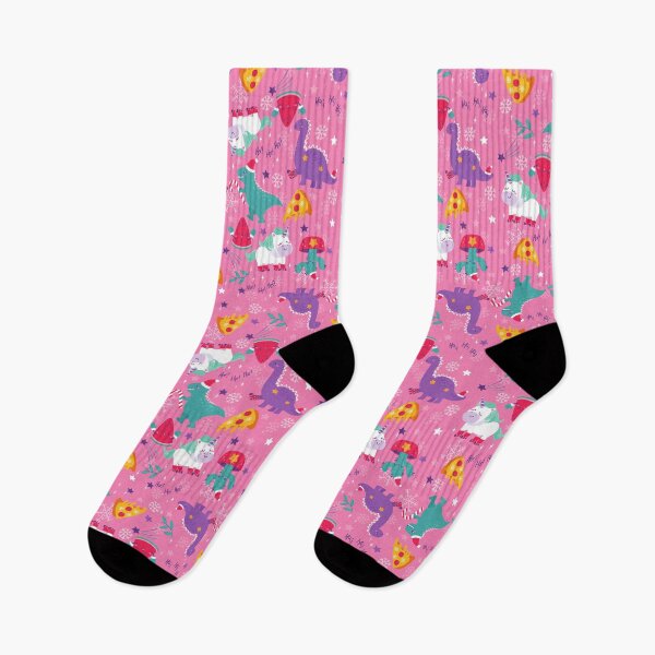 Item preview, ugly christmas pizza unicorn watermelon snowflakes winter  designed and sold by Gossip Rag.