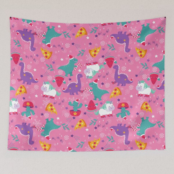 Item preview, ugly christmas pizza unicorn watermelon snowflakes winter  designed and sold by Gossip Rag.