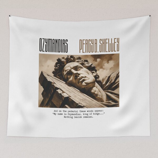 Item preview, Quote from 'Ozymandias' by Percy B. Shelley designed and sold by Filologica.