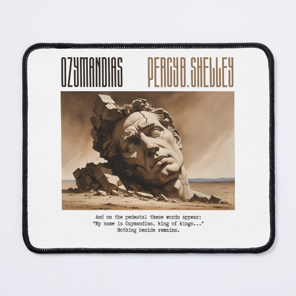 Item preview, Quote from 'Ozymandias' by Percy B. Shelley designed and sold by Filologica.
