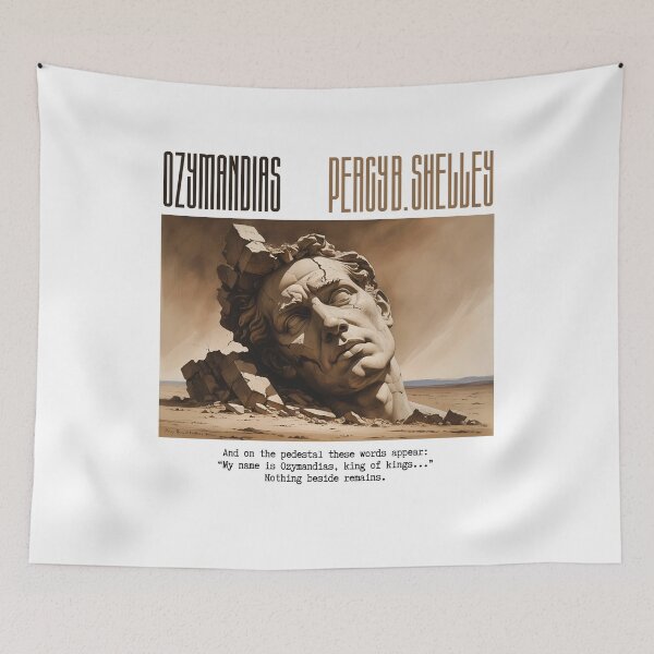 Item preview, Quote from 'Ozymandias' by Percy B. Shelley designed and sold by Filologica.