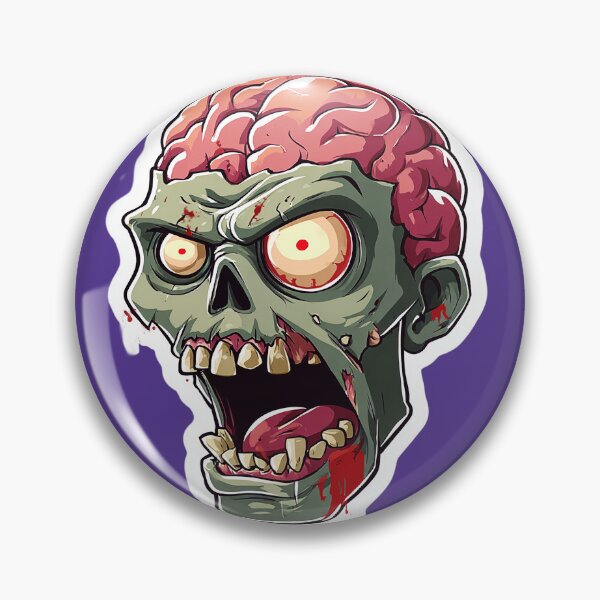 Item preview, Zombie Head with Exposed Brain designed and sold by Tanita Platina.