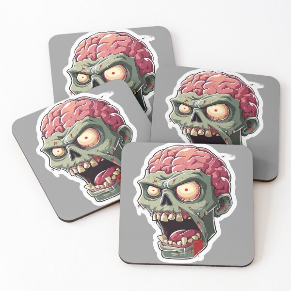 Item preview, Zombie Head with Exposed Brain designed and sold by Tanita Platina.