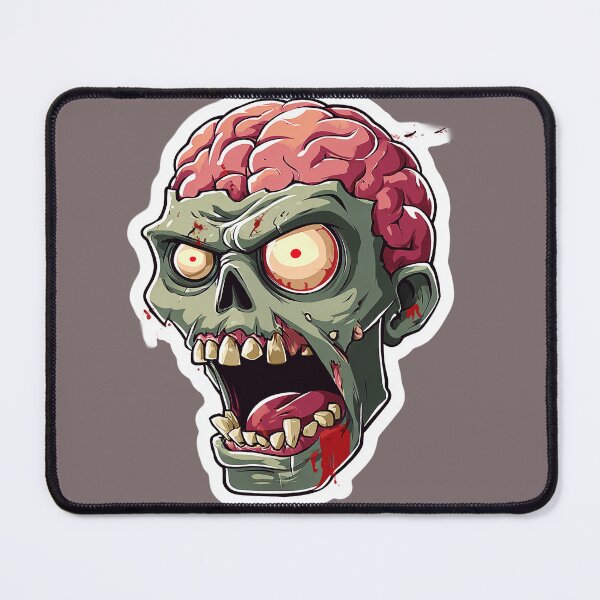 Item preview, Zombie Head with Exposed Brain designed and sold by Tanita Platina.