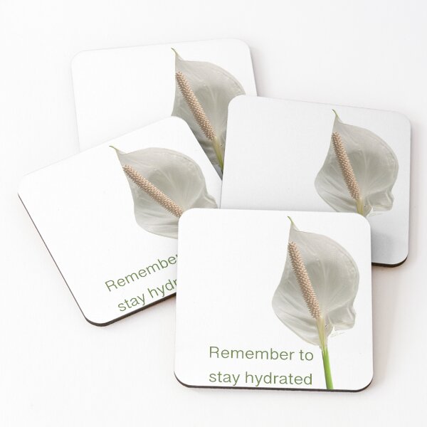 Item preview, Remember to stay hydrated, peace lily  designed and sold by Josephine Ethereal.