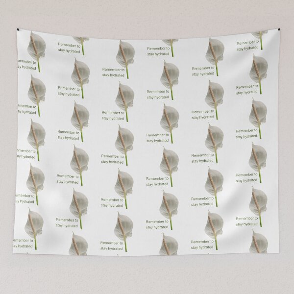 Item preview, Remember to stay hydrated, peace lily  designed and sold by Josephine Ethereal.