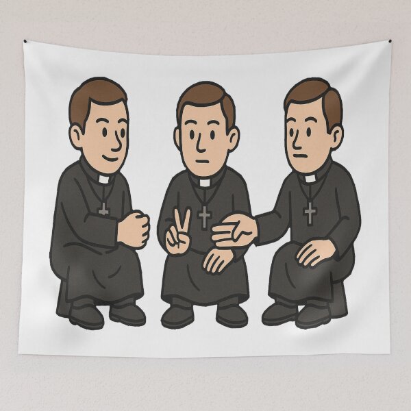 Item preview, Three Priests rock, paper, scissors  designed and sold by JamesDunican.