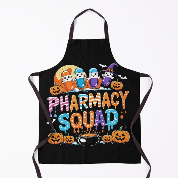 Item preview, Pharmacy Squad Halloween Vibes For Pharmacists Crew Tee, Funny Pharmacy Halloween T-Shirt designed and sold by May K Studio Design.