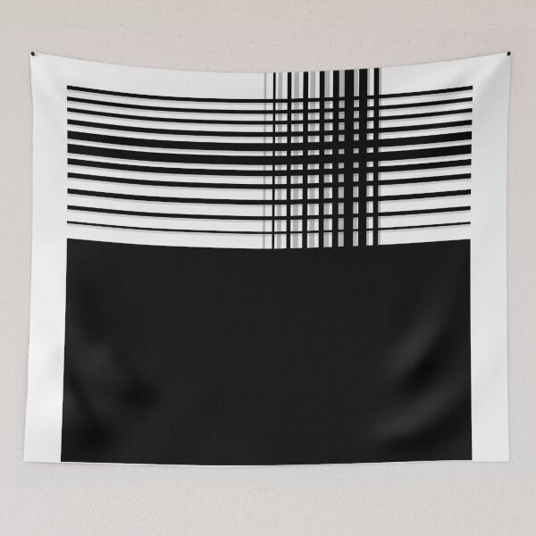 Item preview, Sixties pattern black and white with lines. designed and sold by Sponjo.