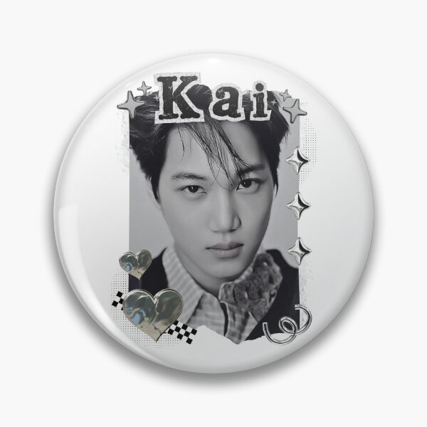 Item preview, Kai From Exo Kpop Soloist Black and White Collage Design designed and sold by AJUNICE STUDIO.