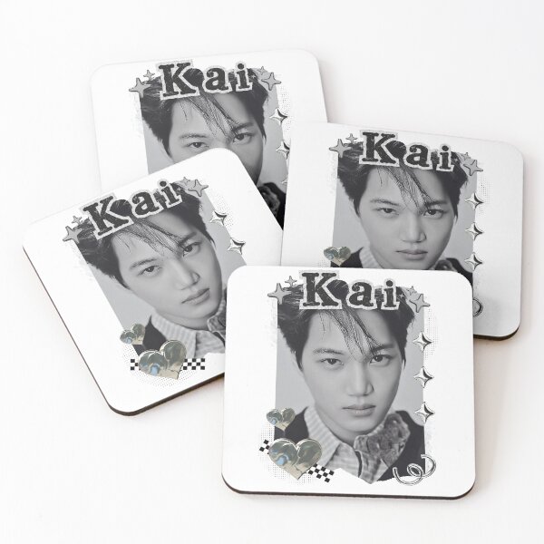 Item preview, Kai From Exo Kpop Soloist Black and White Collage Design designed and sold by AJUNICE STUDIO.
