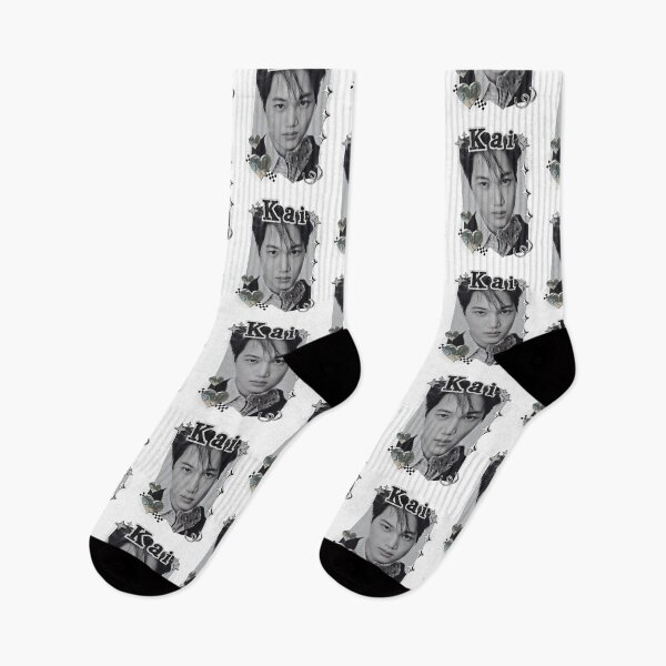 Item preview, Kai From Exo Kpop Soloist Black and White Collage Design designed and sold by AJUNICE STUDIO.
