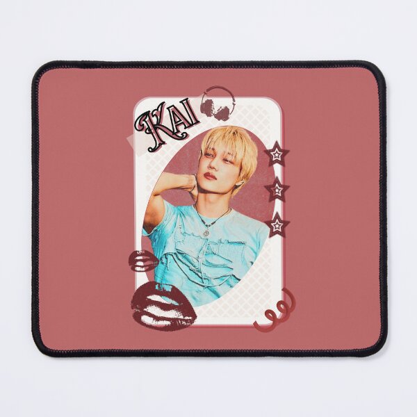Item preview, Kai From Exo Kpop Soloist Card Red Aesthetic Collage Design designed and sold by AJUNICE STUDIO.