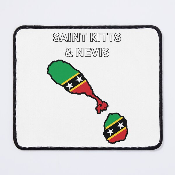 Item preview, Saint Kitts and Nevis Flag Map designed and sold by atomstartup.