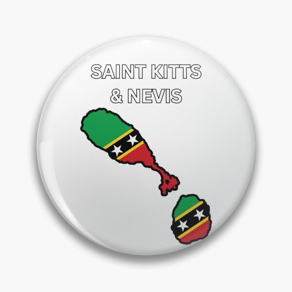 Item preview, Saint Kitts and Nevis Flag Map designed and sold by atomstartup.