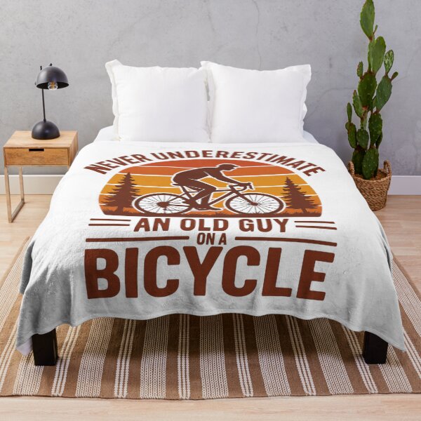 Item preview, Never Underestimate An Old Guy On A Bicycle Funny Cycling  designed and sold by stylechoc.