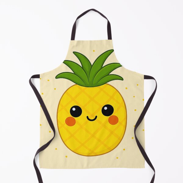 Item preview, Kawaii-Style Pineapple - Light Beige Background designed and sold by Vincent2g0.