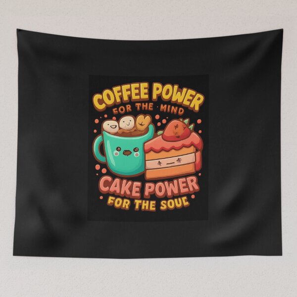 Item preview, Coffee and cake power design  designed and sold by Gazmerch.