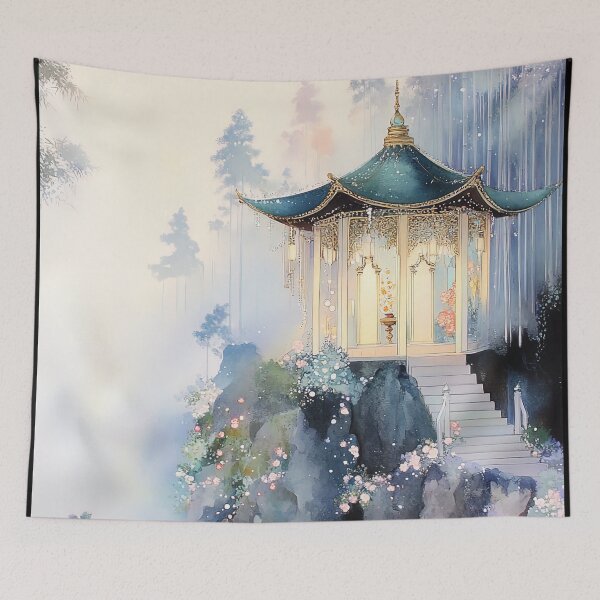 Item preview, “Sanctuary of the Emerald Veil” designed and sold by bloorose.
