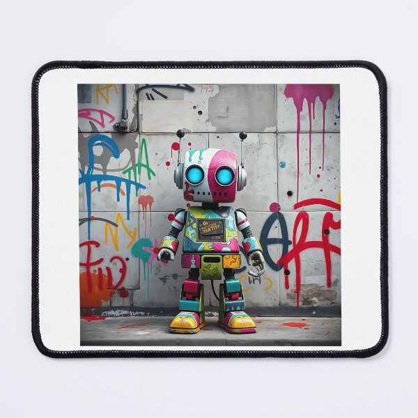Item preview, Vibrant Graffiti Robot Art designed and sold by sharon1210.