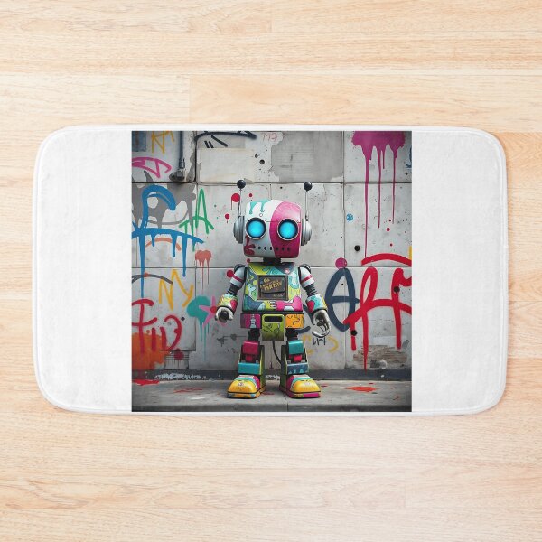 Item preview, Vibrant Graffiti Robot Art designed and sold by sharon1210.