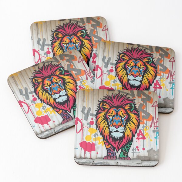 Item preview, Vibrant Graffiti Lion Art designed and sold by sharon1210.