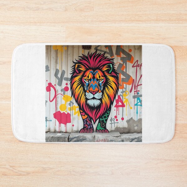 Item preview, Vibrant Graffiti Lion Art designed and sold by sharon1210.